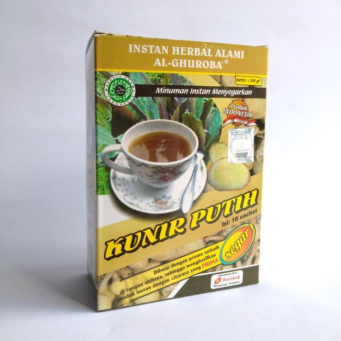 

Instan KUNIR PUTIH Herbal \ MINUMAN HERBAL Al-Ghuroba Isi 10 Sachet