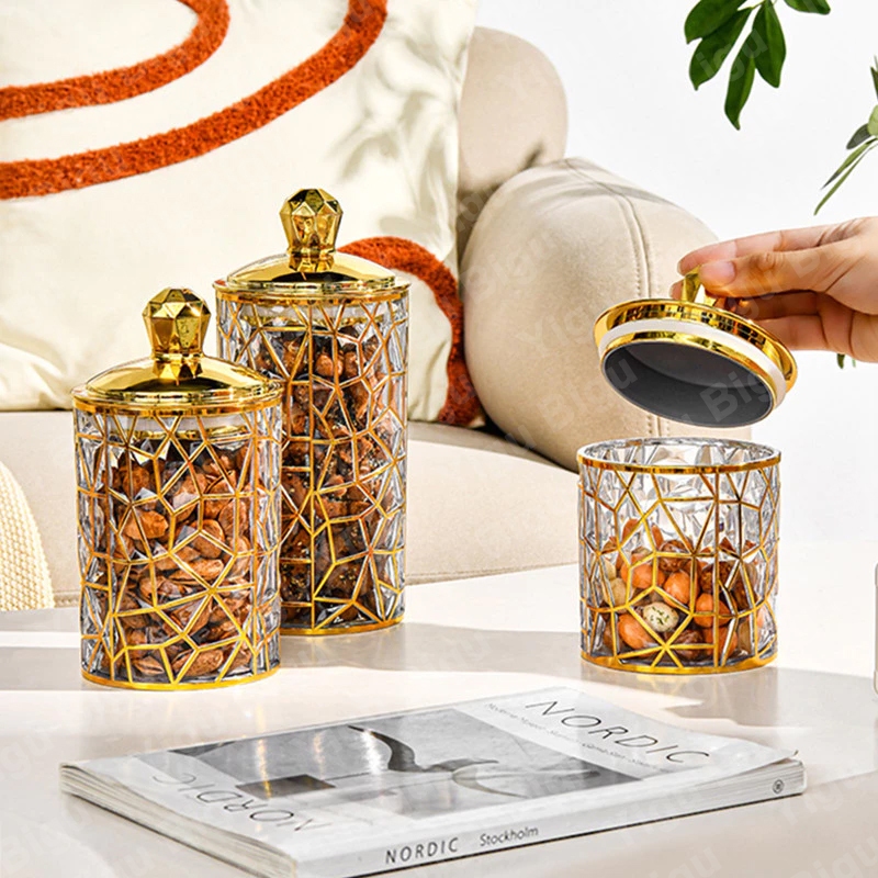 Sale Toples Snack emas Toples mewah aestheticToples Makanan Toples Gold Set Toples Mewah Set Toples