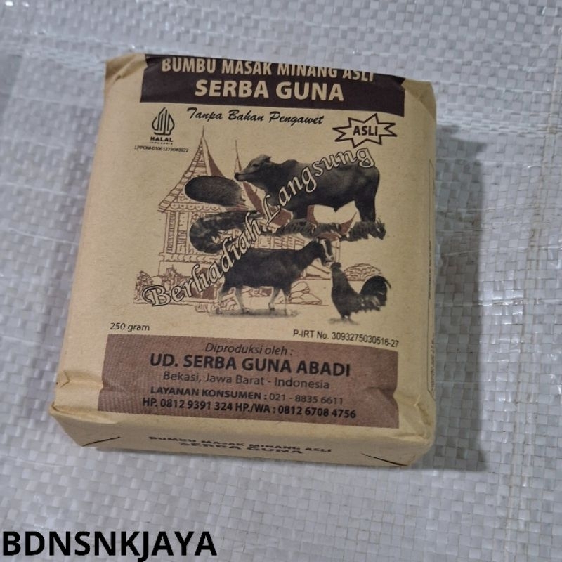 

RB bumbu masak minang ASLI SERBA GUNA 250gram