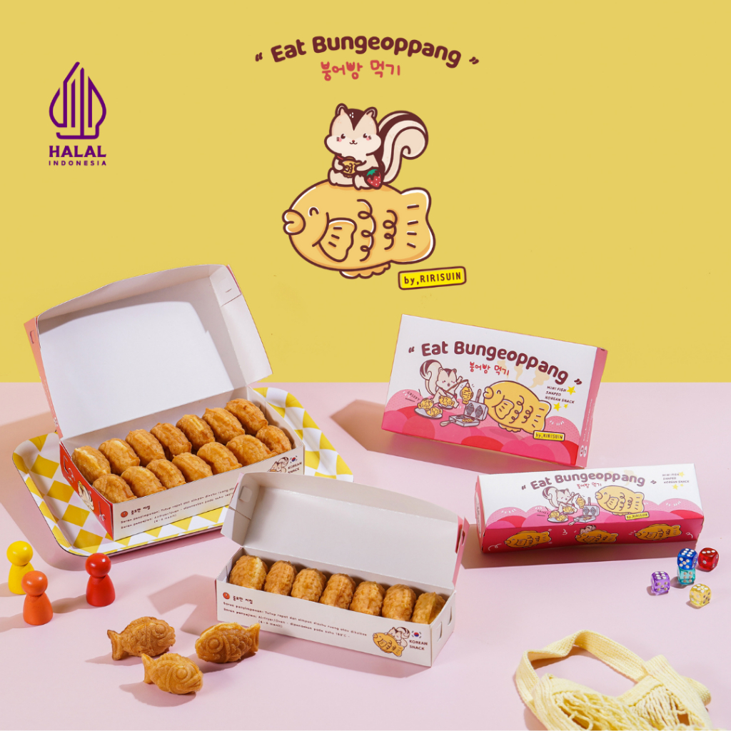 

Mini Bungeoppang Korean Street Food Kue Bolu Roti Ikan khas Korea Snack - 7 pcs Bungeo-ppang