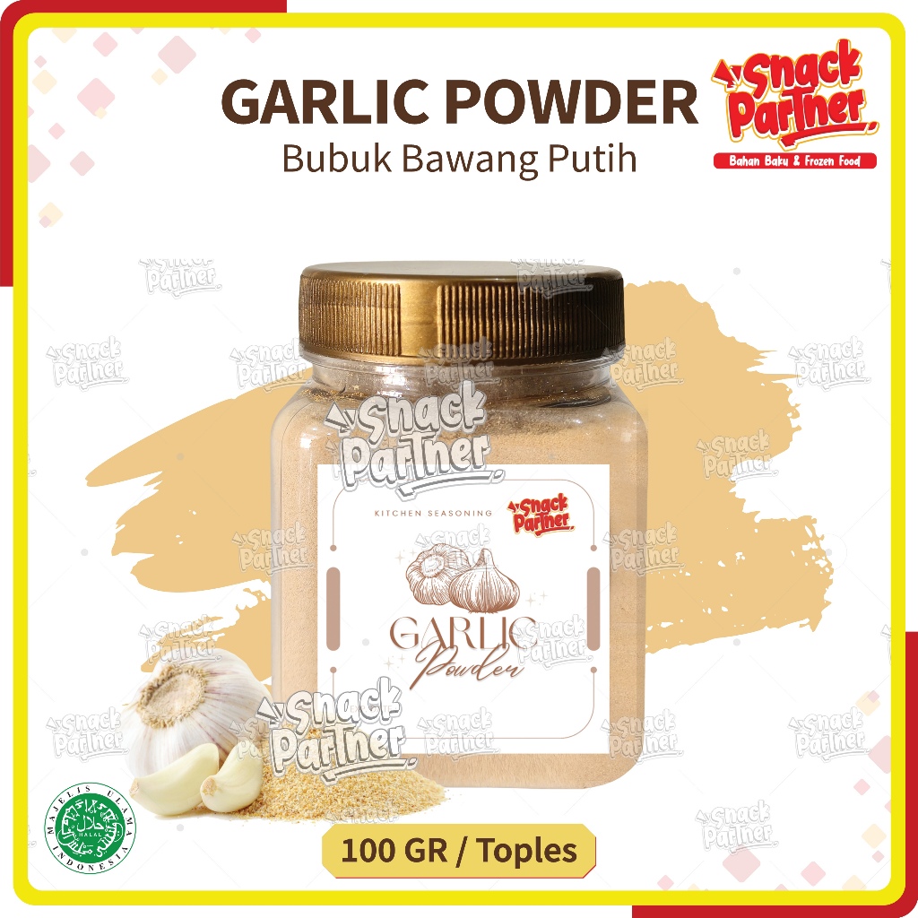 

GARLIC POWDER - BUBUK BAWANG PUTIH 100 GR / TOPLES - Jar Repack Rempah