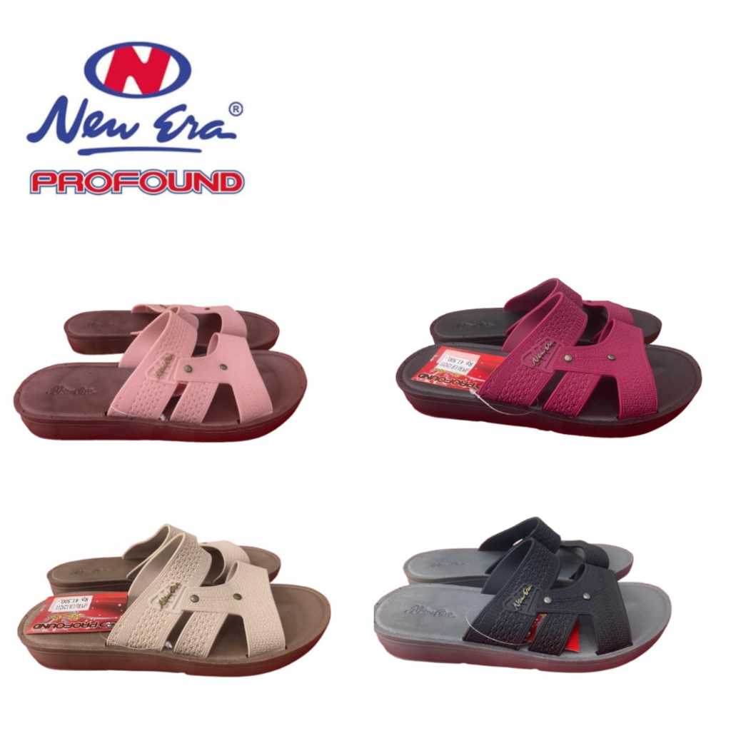 SANDAL SLOP KARET WANITA NEW ERA LB 120211 ORIGINAL