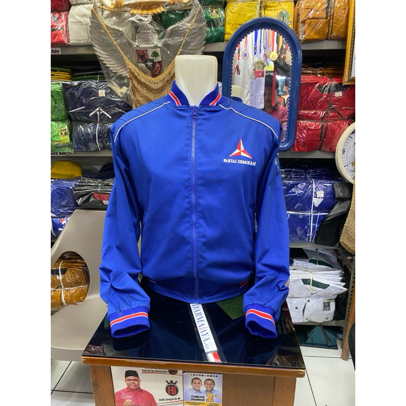 Jaket Demokrat | jaket partai | jaket partai Demokrat | atribut partai