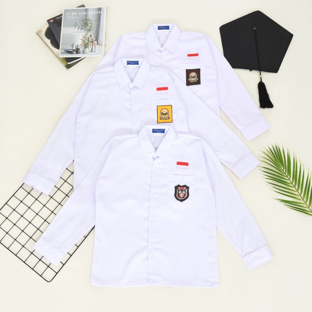 Promo Bulan Ini Seragam Sekolah Sd Mi Smp Sma Mts Smk Baju Kemeja Putih Polos Pakaian Anak Perempuan