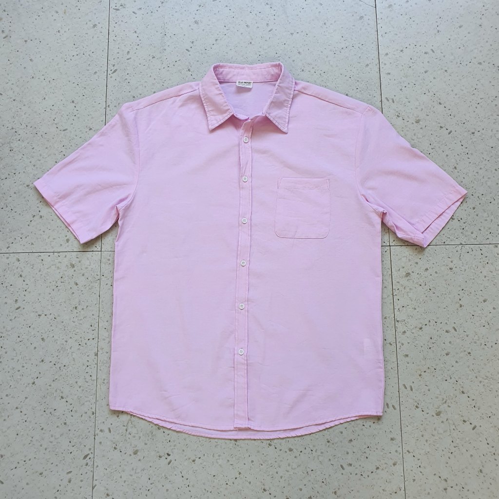 Baju Kemeja Jean Money/ Size XL - LD 56 cm / Bekas - Second - Preloved