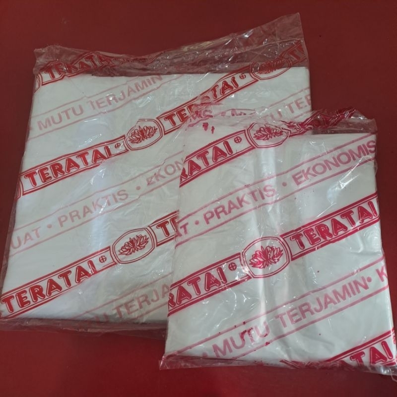 Kantong Plastik Kresek Bening Tanggung dan Kecil