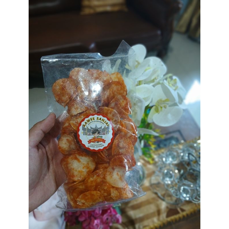

Keripik Balado Bulat (Pedas Manis 250 gram)