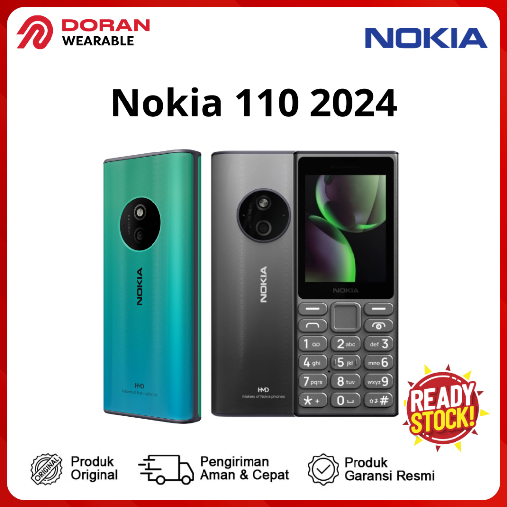 Nokia 110  (2024) | Nokia Jadul Nokia 110 (2024) 64/128 Dual SIM 1000mAh - Garansi Resmi