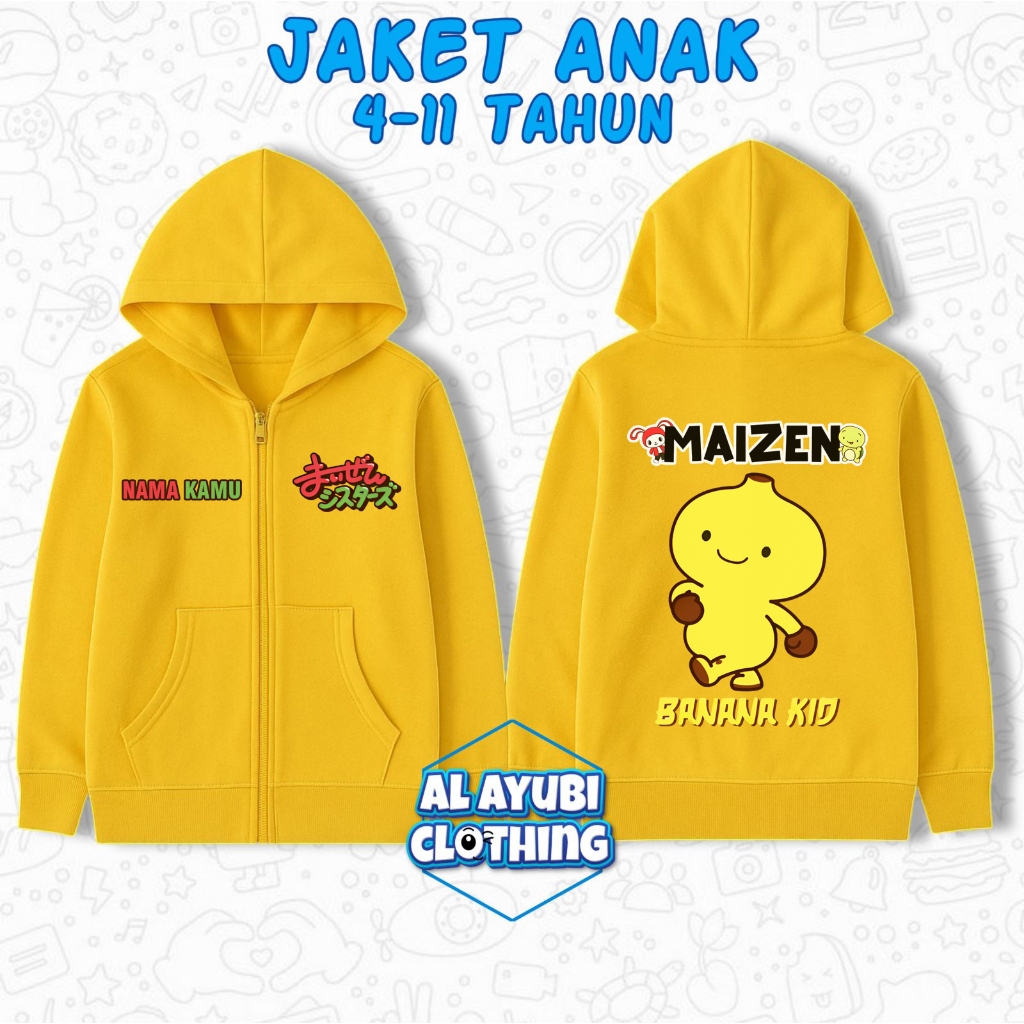 Jaket Zipper Anak JJ Mikey / Hoodie Zipper Anak Maizen JJ Mikey