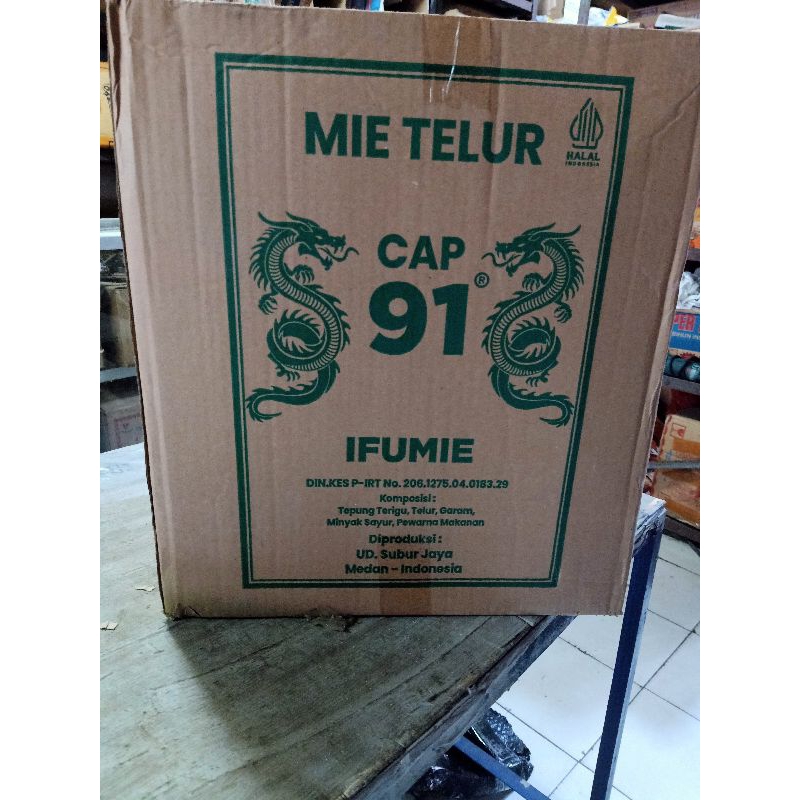 

Ifumi Cap Naga Dua / Mie telur 485 Gr X 12 Pcs Per dus