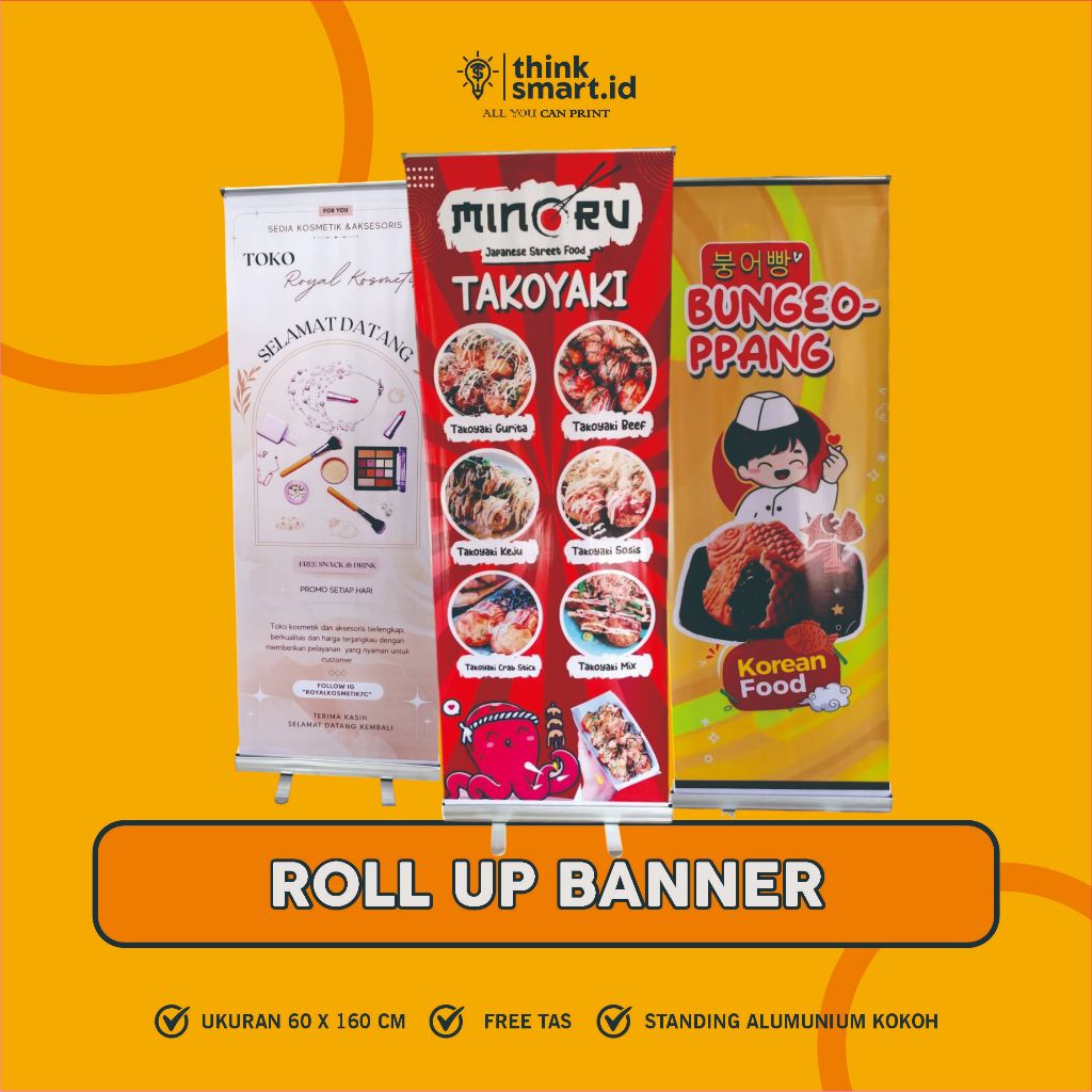 Roll Banner / Roll Up Banner / Standing Banner Jualan/ Stand Banner