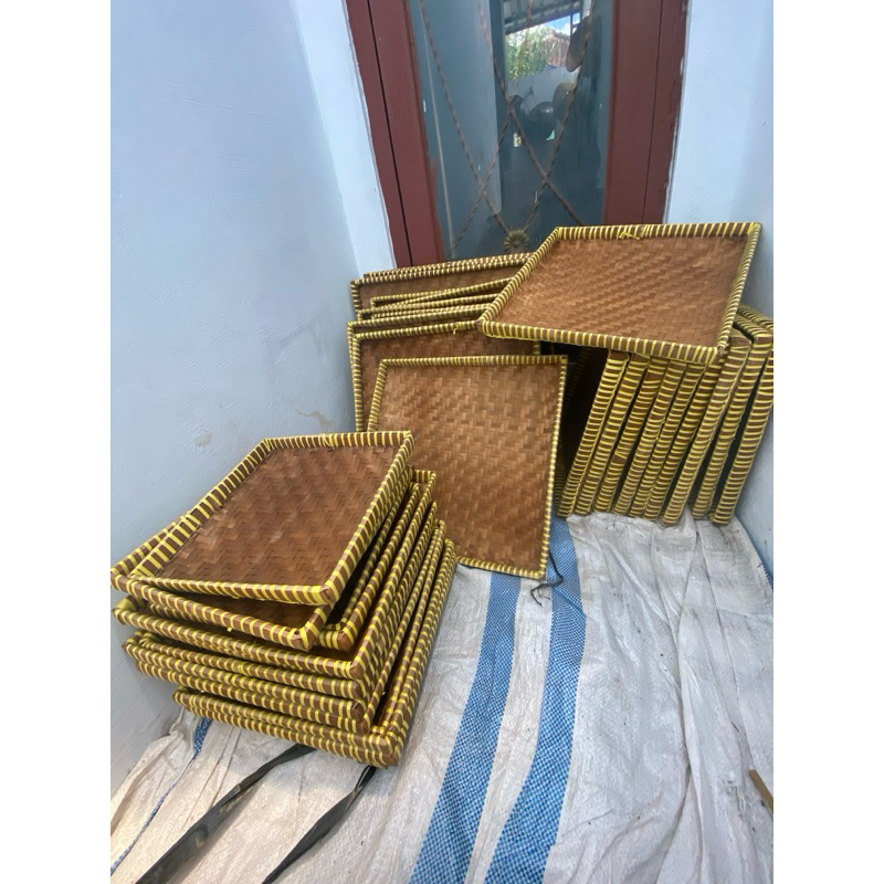 Tampah Tambir Nampan Kotak Tambir Bambu Tampah Bambu Kotak