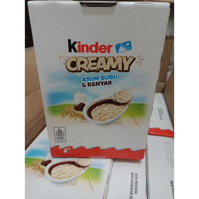 

1 BOX KINDER CREAMY ISI 12PCS (EXP NOVEMBER 2025)