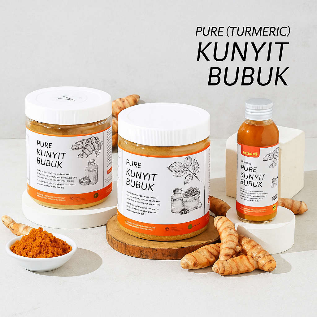 

KUNYIT KUNING BUBUK TANPA CAMPURAN ASLI 100% ORIGINAL / SERBUK KUNYIT / KUNYIT BUBUK HERBAL