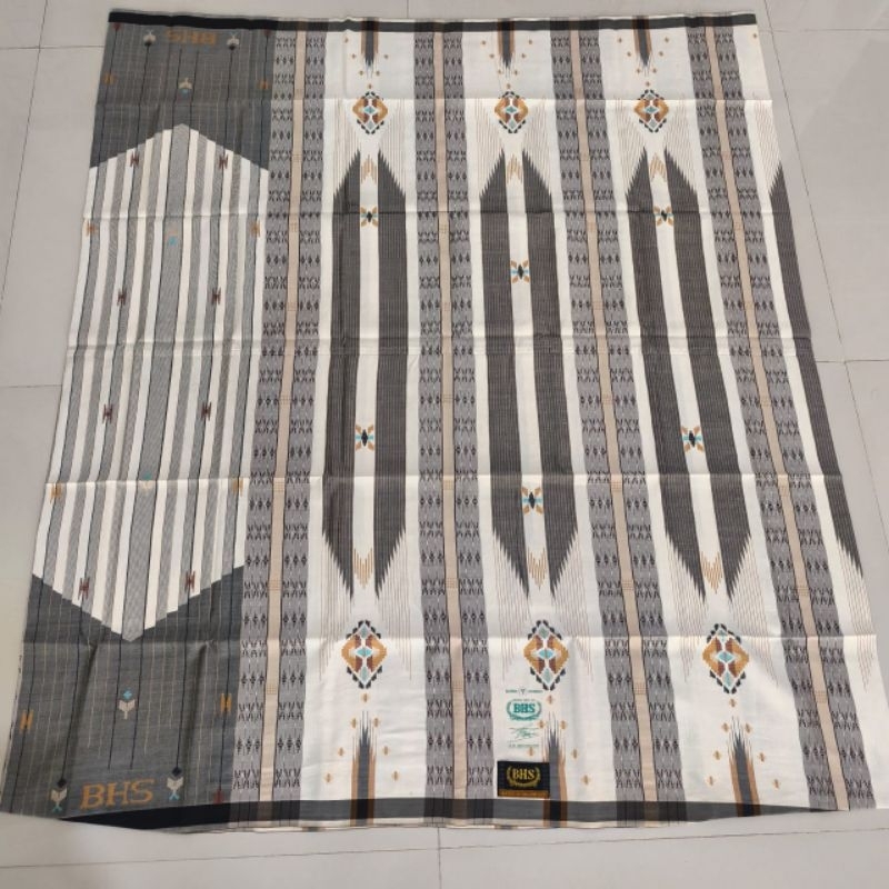Sarung BHS Full sutra Spunsilk, SGT Gold, Putih