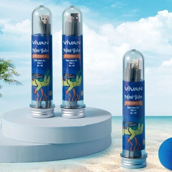 (ECERAN PERPCS) KABEL DATA VIVAN CTC100S KABEL CHARGER CTC100 KABEL CASAN VIVAN CTC100S USB TYPE-C