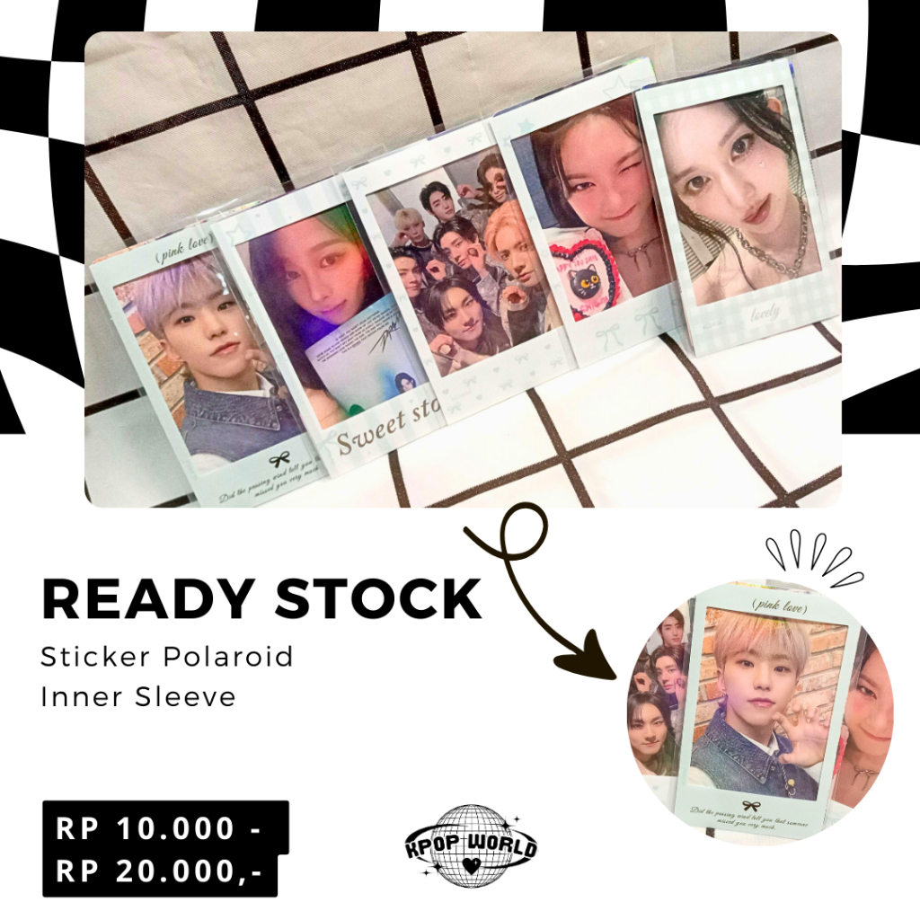KPOP WORLD | Sticker Inner Sleeve Polaroid