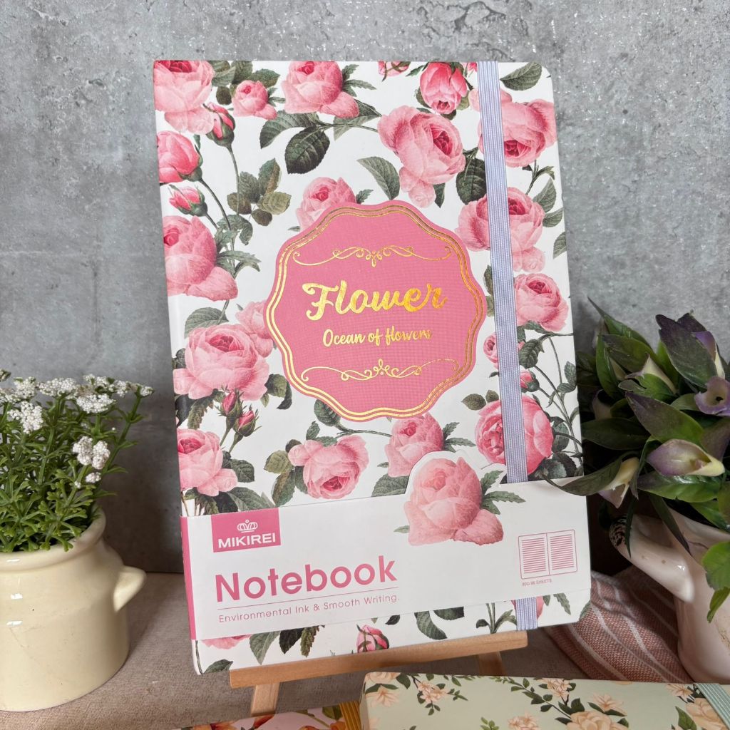 

mh MIKIREI Buku Diary Korea Notebook Korea Buku Jurnal Buku Agenda Bunga