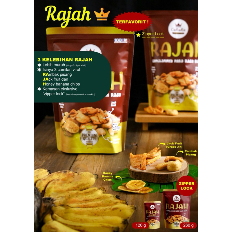 

RaJaH (Rambak pisang, Jack fruit, Honey banana chips)