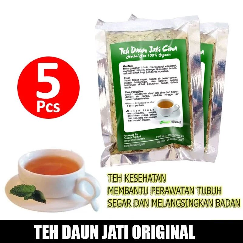 

Teh Daun Jati Cina 5 PCS Minuman Herbal Pelangsing Efektif Menurunkan Berat Badan Pembakar Lemak