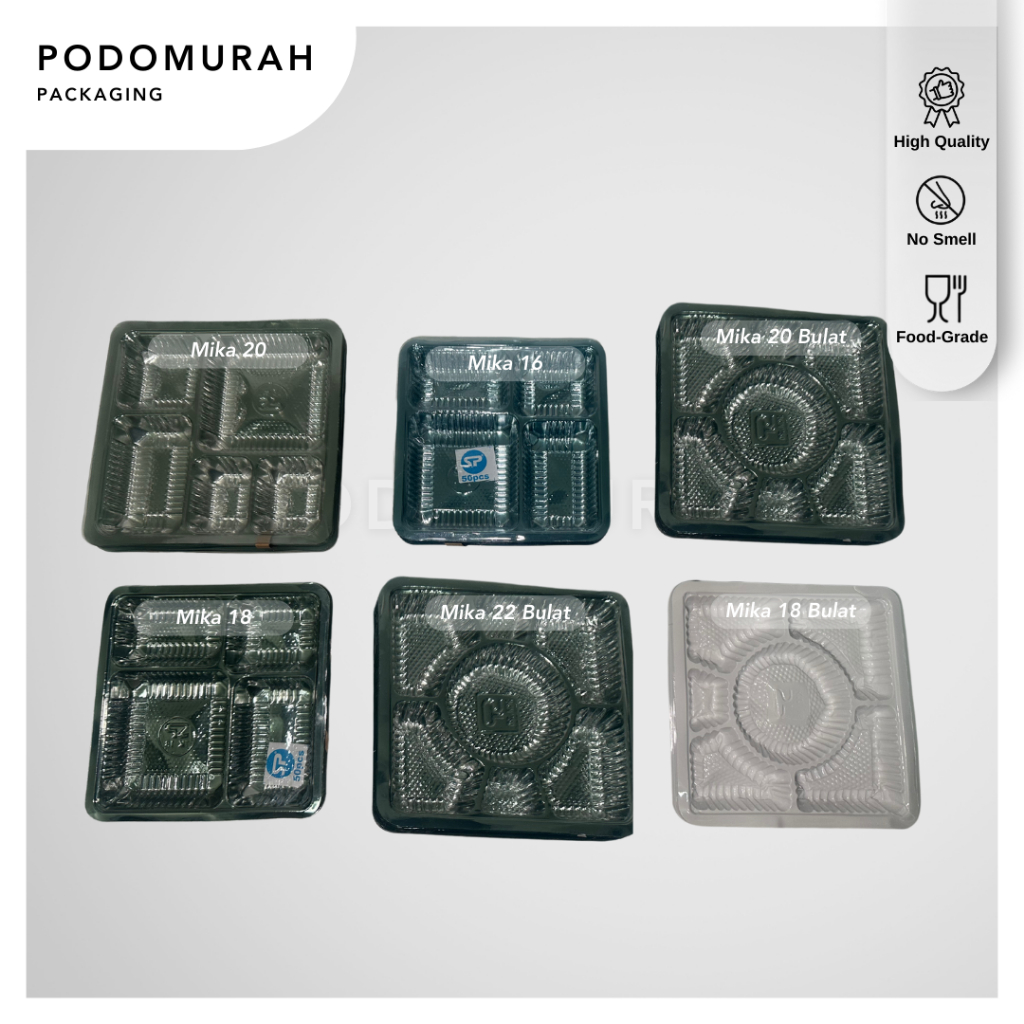 Mika Nasi Dus Sekat /Sekat 4 Dus 16 , 18 /Sekat 5 Dus 20 /Sekat 7 Bulat Dus 18, 20 ,22