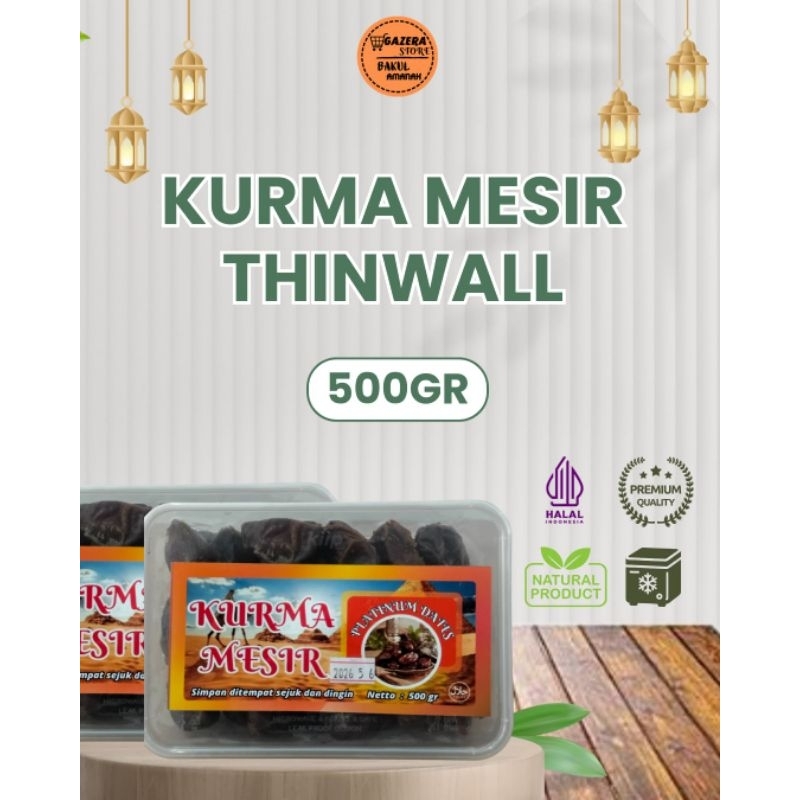 

Kurma Mesir Thinwall 500gr Kurma Mesir premium 100% original