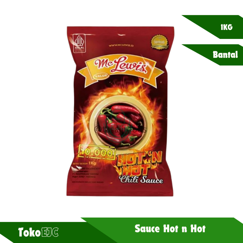

Mc Lewis Saos Sambal Pedas Hot N Hot 1kg / Saus Pedas