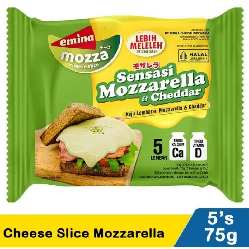 

Emina cheese slice mozarella isi 5s (75 gr)