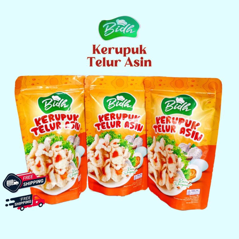 

Kerupuk Telur Asin BIDH Rasa ORIGINAL Kemasan 35gr