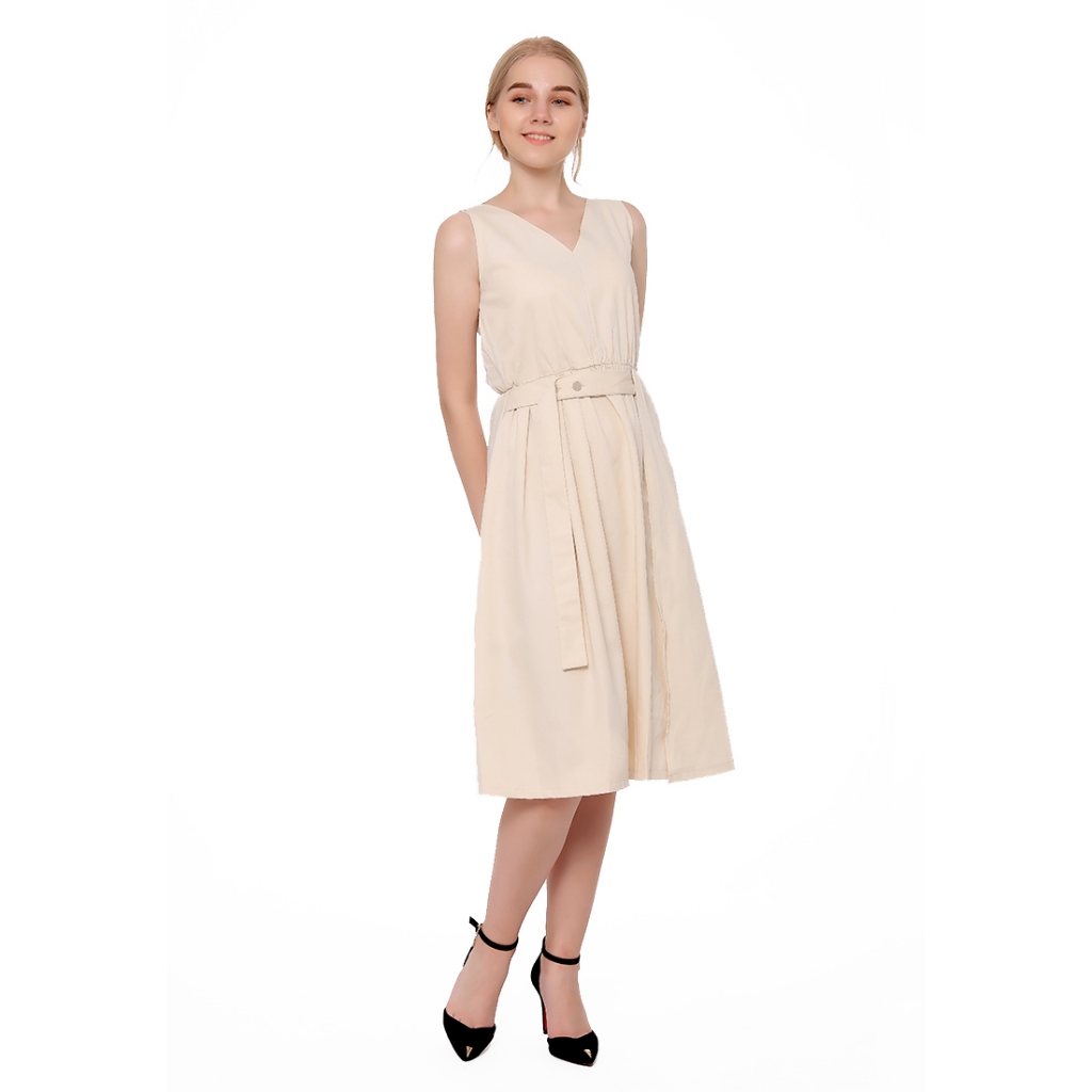 Mason Belt Dress/ Latte Belt Dress