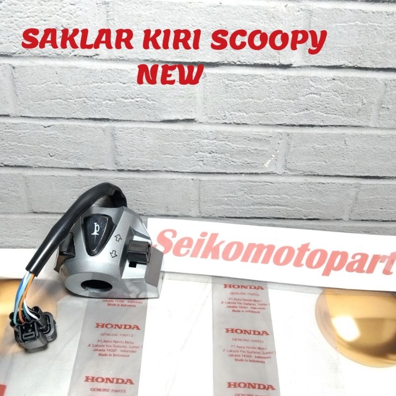 saklar holder kiri motor honda scoopy new 2021