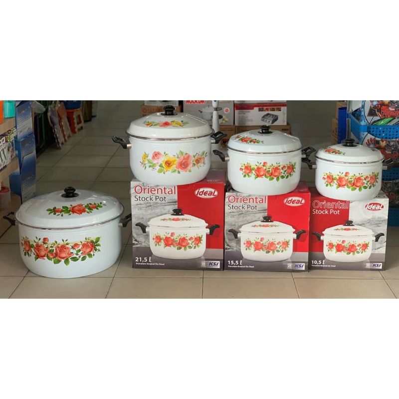Panci Oriental Stock Pot Ideal Motif Davina Ukuran 30/34/40/50Cm✨