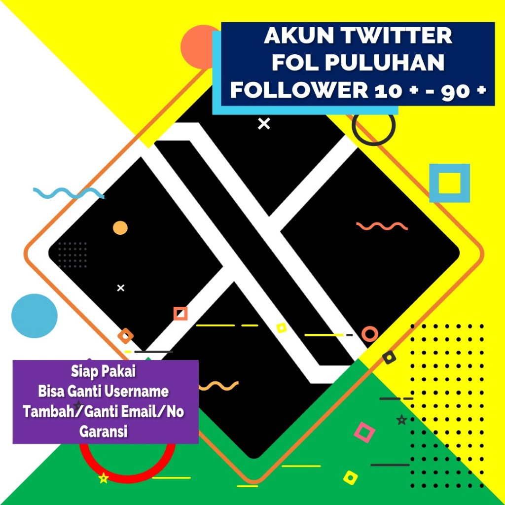 [Garansi] Akun X Twitter Tua 2014-2011 Followers Puluhan 10 - 90 Murah