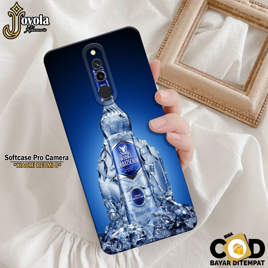 JOYOLA Case XIAOMI REDMI 8 - Fahion Case Minuman - Softcase XIAOMI REDMI 8 - Pro Camera - Casing XIA