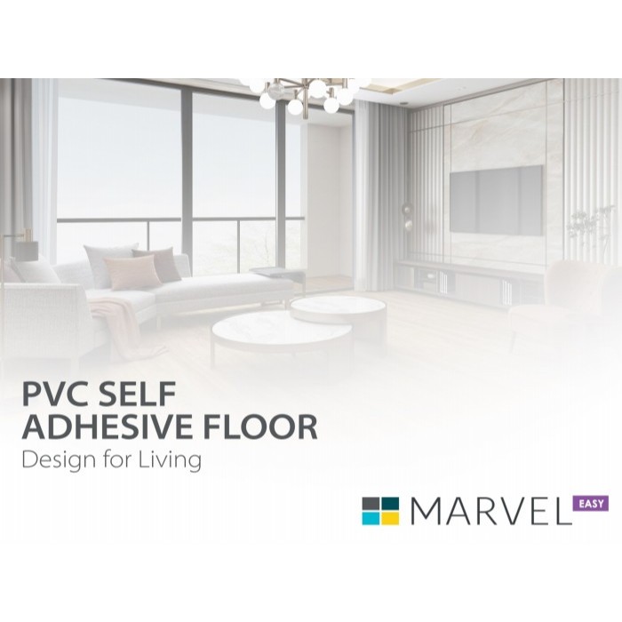 Vinyl marvel sticker murah / Vinyl pelapis lantai motif kayu Box