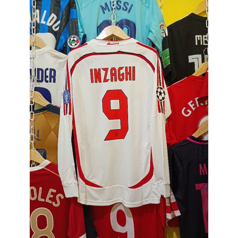 JERSEY BOLA LS RETRO ACM 2006 2007 AWAY INZAGHI 9