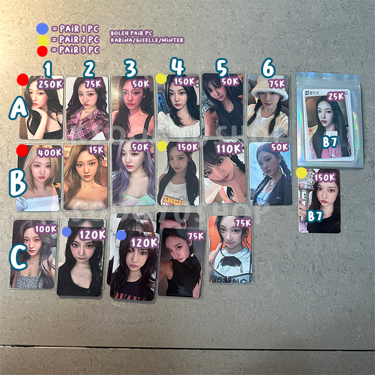 aespa Ningning Armageddon Whiplash My World Drama MD Lucky Draw LD Trading Card TC PC Photocard Bene
