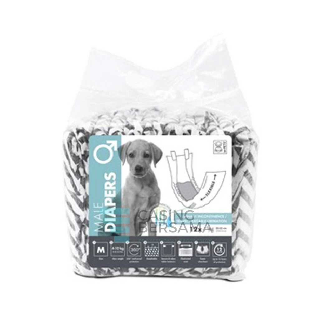 M-Pets Diapers Male Dog - Popok Anjing Jantan