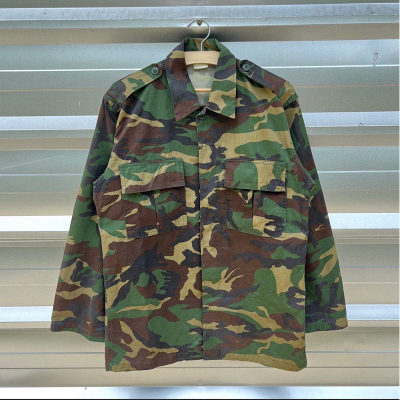 Vintage Military Korea Isseud Woodland Shirt