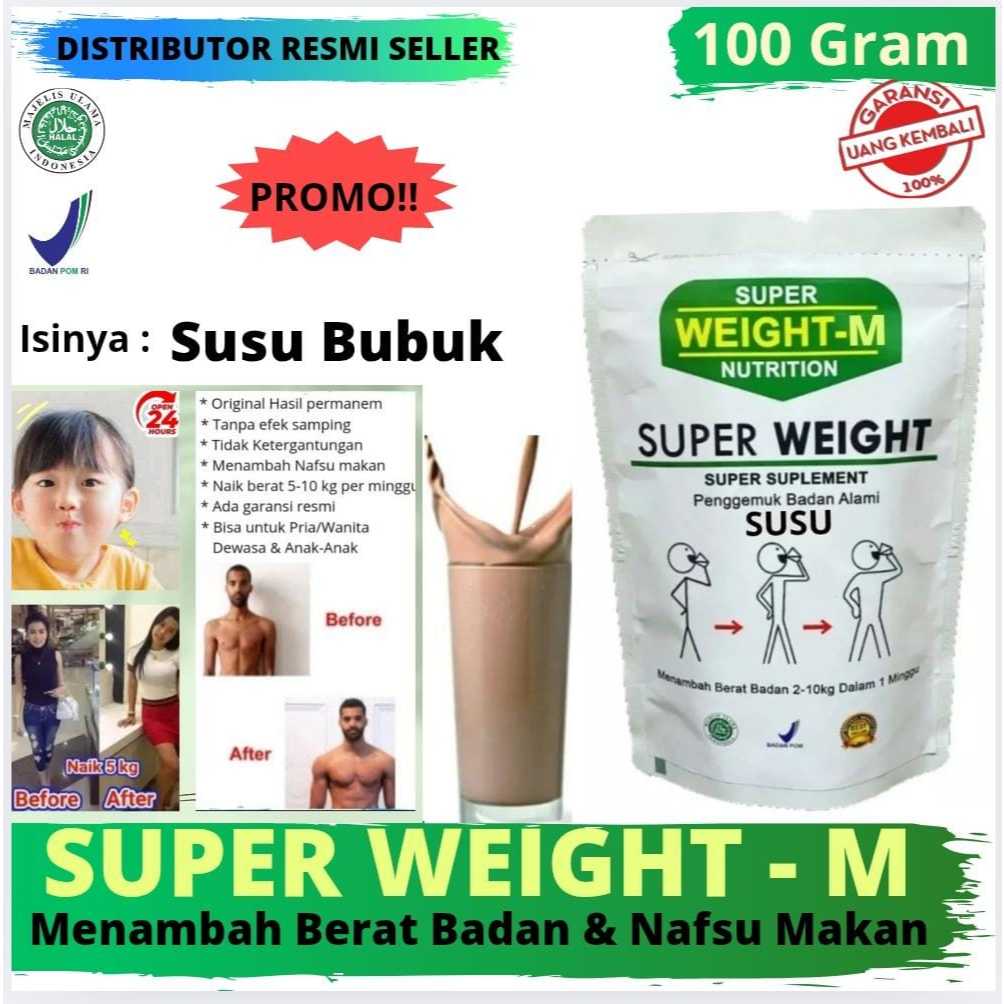 

SUSU SUPER WEIGHT GAIN Penggemuk Badan, susu penggemuk badan, penambah nafsu makan, penggemuk anak