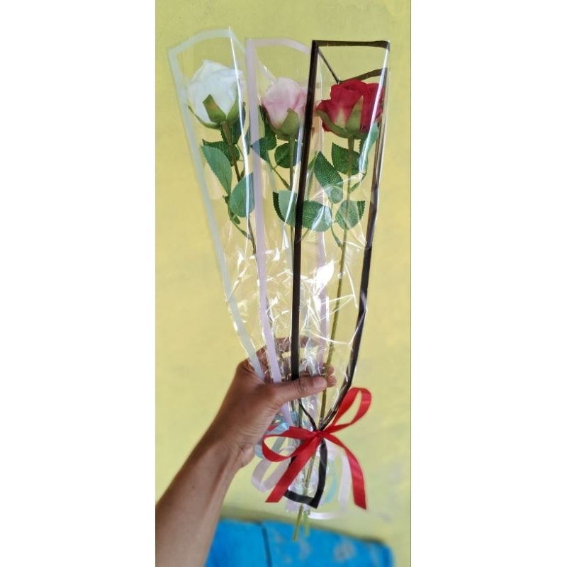 buket mawar 1 tangkai