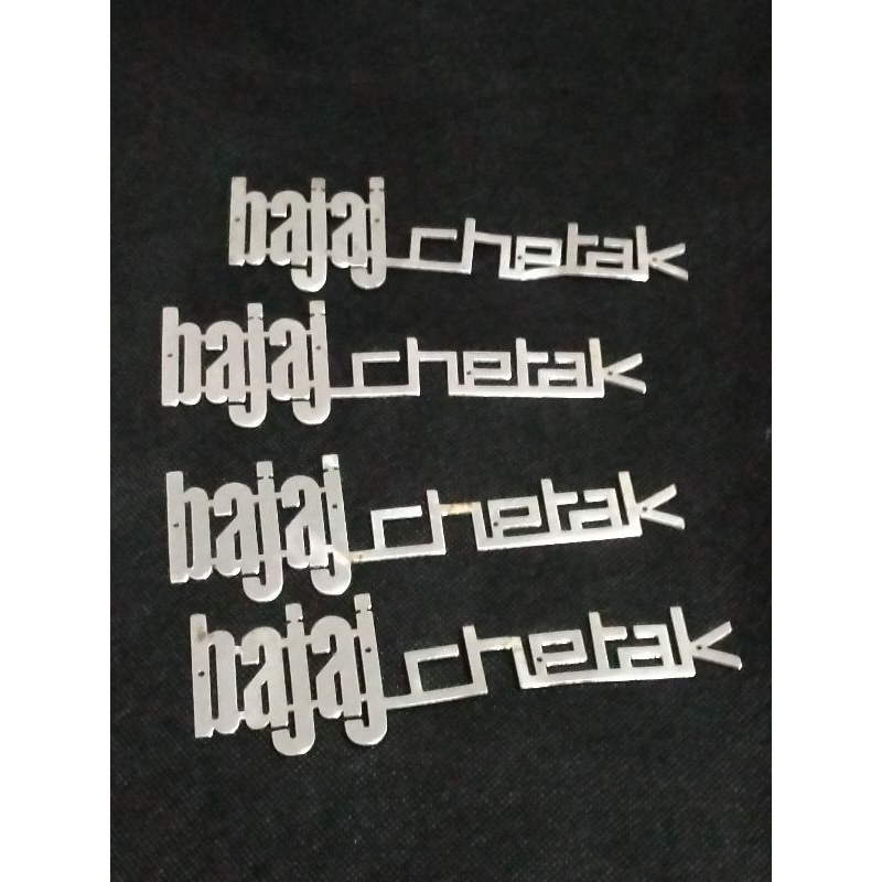Logo Badge Emblem Bajaj Chetak Original Nos