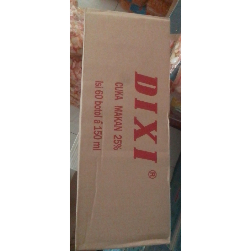 

CUKA MAKAN DIXI 25% 150 ml x 60 botol per dus / karton
