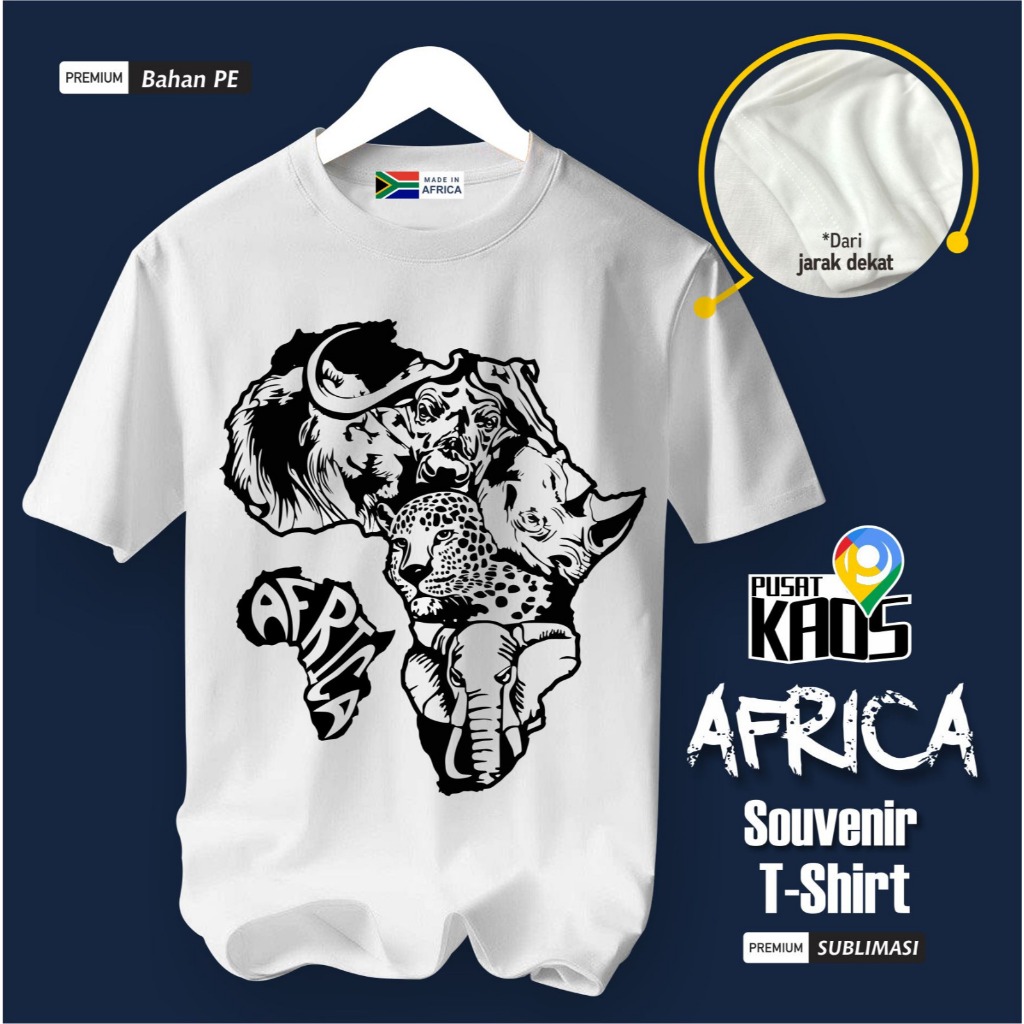 KAOS OLEH OLEH AFRIKA AFRICA NIGERIA PAKAI BAHAN PE SOUVENIR PREMIUM GIFT MERCHANDISE AFRIKA