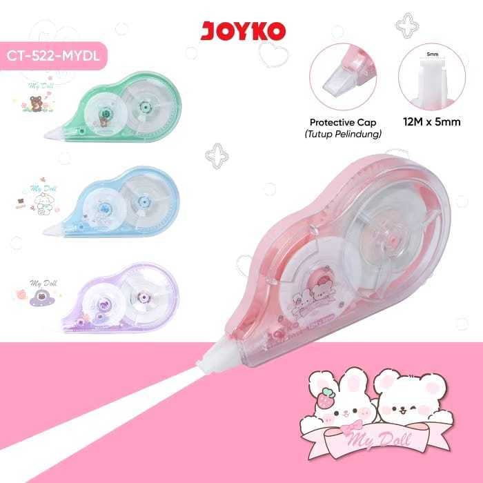 

V2_Pita Koreksi Correction Tape Joyko CT-522 My Doll/Tip X Roll JK CT-522 MYDL