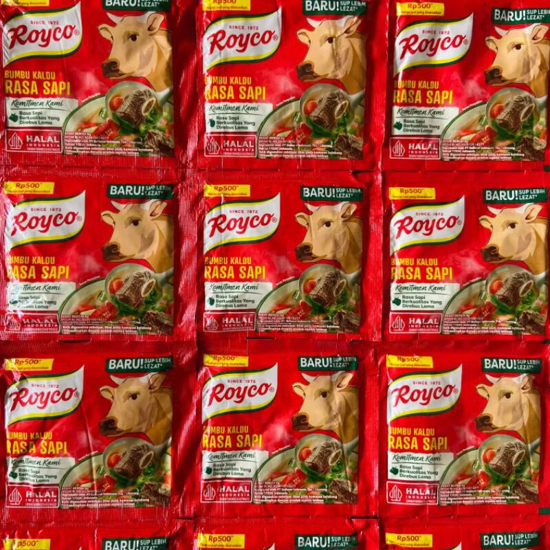 

OKHI - IND - ROYCO bumbu penyedap 9gr kaldu AYAM SAPI sachet RENCENG ( isi 12 )