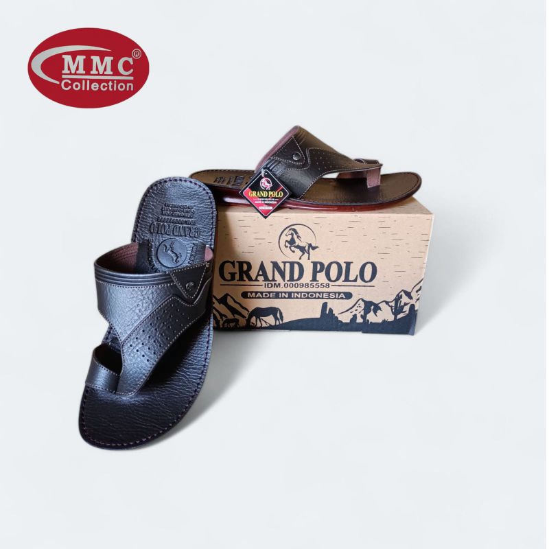 Sandal Pria Sandal Cowok Model Japit Jempol Terbaru Sandal Kulit Anti Licin Terbaru Grand Polo