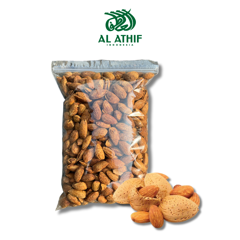 

Kacang Almond Panggang 1Kg - Almon Kulit Roasted Premium Cangkang Milk Rasa Susu Siap Makan Termurah