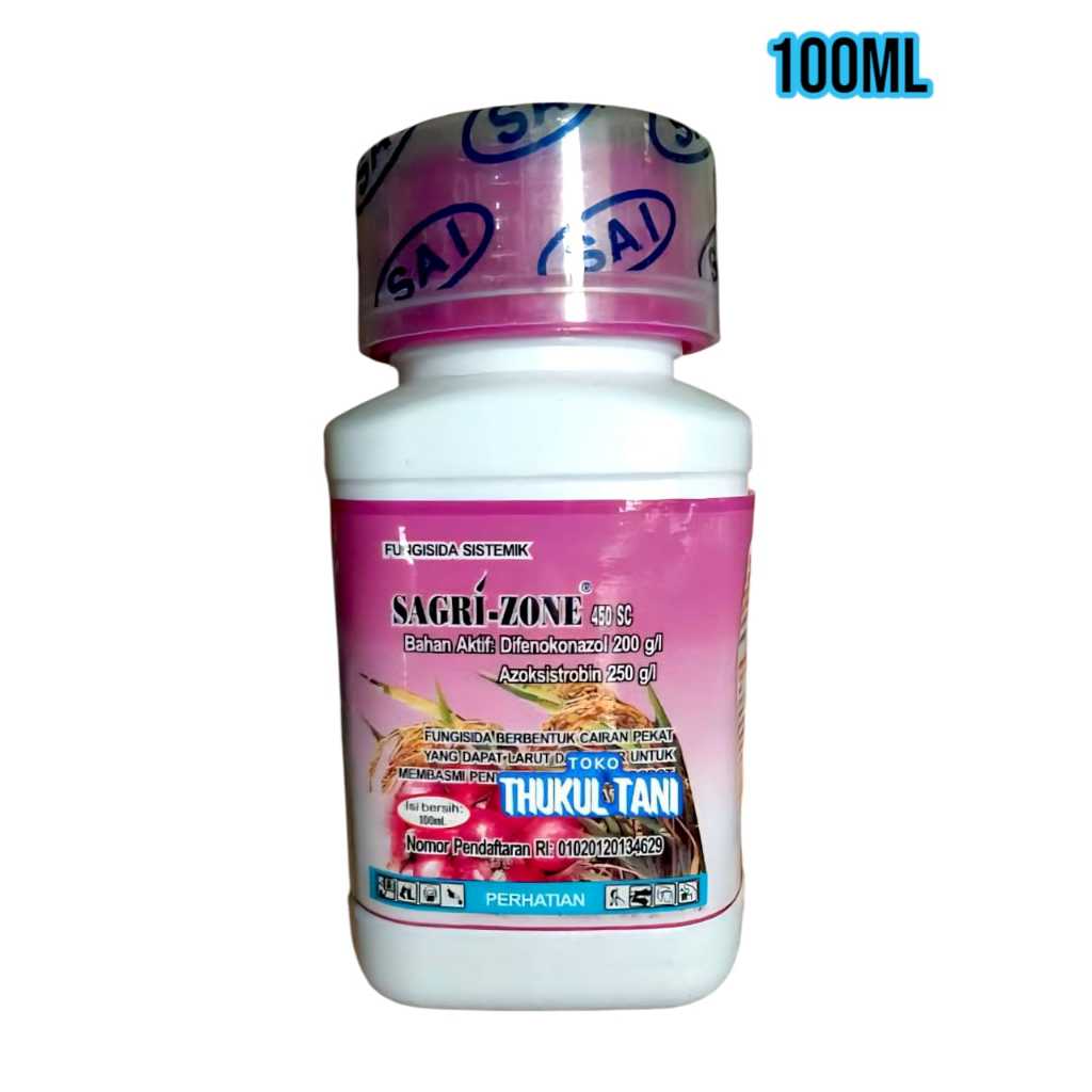 Sagri Zone 450SC 100ML Fungisida Difenokonazol Azoksistrobin Racun Sistemik Sagrizone Bercak Daun