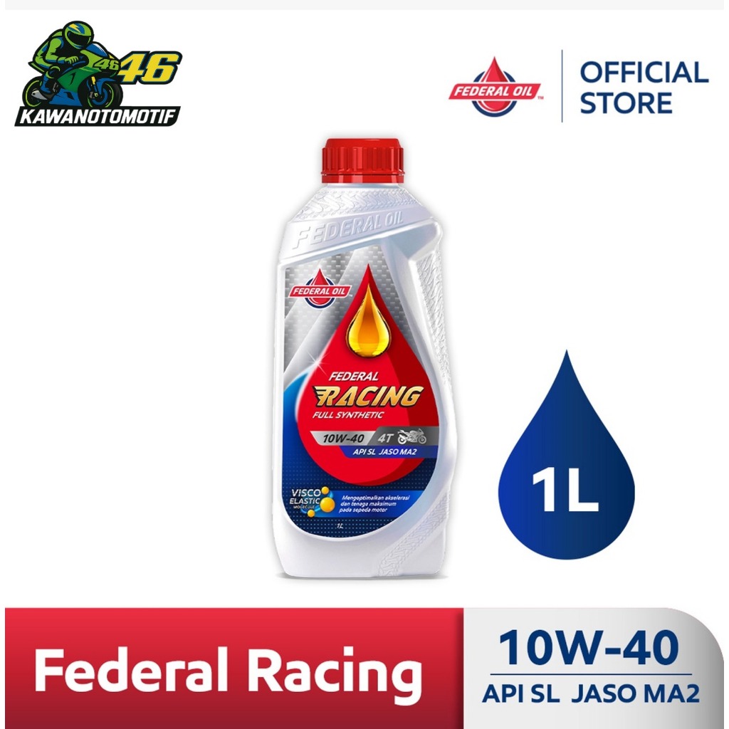 Oli Federal Racing 10W-40 1L - Oli Motor
